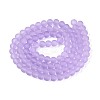 Baking Paint Transparent Glass Bead Strands GLAA-S031-8mm-25-2