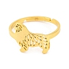 201 Stainless Steel Adjustable Ring for Women RJEW-D082-04A-2