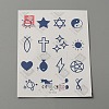 Cool Sexy Body Art Removable Temporary Tattoos Paper Stickers DIY-WH0387-60E-1