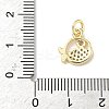 Brass Micro Pave Cubic Zirconia Charms ZIRC-I356-13G-01-3