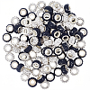 100Pcs 2 Colors Polymer Clay Rhinestone European Beads CPDL-SP0001-02-1