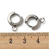 Tarnish Resistant 201 Stainless Steel Huggie Hoop Earrings Findings STAS-A167-01I-P-3