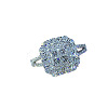 Brass Micro Pave Cubic Zirconia Finger Rings for Women FS-WG4C4EA-08-4