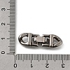 304 Stainless Steel Fold Over Clasps STAS-M119-05P-02-3