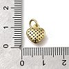 Brass Micro Pave Cubic Zirconia Pendants KK-C090-42G-01-3