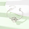 Rotating Sun Natural & Synthetic Gemstone Link Bracelets GG-CBA0251-11P-5