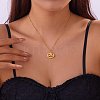 Halloween 304 Stainless Steel Laser Cut Pendant Necklaces FS-WG247A7-02-2