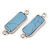 Natural & Synthetic Mixed Gemstone Links Connectors G-N326-33-3