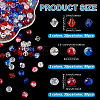 Independence Day Glass Beads Sets DIY-PH0023-63-2
