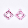 Spray Painted Alloy Pendants PALLOY-S122-02B-2