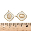 304 Stainless Steel Cat Eye Pendants STAS-V015-39G-3