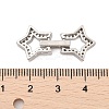 Brass Micro Pave Clear Cubic Zirconia Fold Over Clasps KK-C075-10P-3