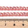 Baking Paint Pearlized Glass Pearl Round Bead Strands HY-Q003-4mm-77-A-2