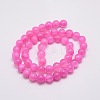 Dyed Natural Green Jade Beads Strands JBS053-10MM-24-2