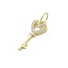 925 Sterling Silver Micro Pave Clear Cubic Zirconia Pendants STER-S010-03A-LG-2