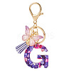 Resin Butterfly Pendant Keychains KEYC-TAC0034-03G-1
