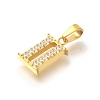 Ion Plating(IP) 304 Stainless Steel Micro Pave Cubic Zirconia Pendants STAS-H228-02G-02-2