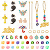 DIY Letter & Number Charms Accessories for Cup Handle Making Kit DIY-TA0009-52-1