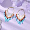 Boho Iron Hoop Earring EJEW-MZ00199-2