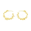 Brass Flower of Life Wrap Stud Earrings EJEW-G322-23MG-2