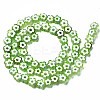 Handmade Millefiori Glass Bead Strands LAMP-J035-6mm-24-3