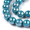 Electroplate Opaque Glass Beads Strands GLAA-T032-P4mm-AB13-3