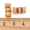 925 Sterling Silver Micro Pave Cubic Zirconia Screw Clasps STER-U001-05C-G-3