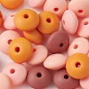 20Pcs 4 Colors Food Grade Eco-Friendly Silicone Focal Beads SIL-YW0001-12C-2