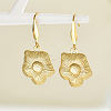 Elegant 201 Stainless Steel Sunflower Dangle Earrings EB0888-3