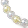 AB Color Round Acrylic Beaded Stretch Bracelets BJEW-JB10535-4