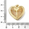 Brass Micro Pave Clear Cubic Zirconia Pendants KK-H519-14A-GP-3