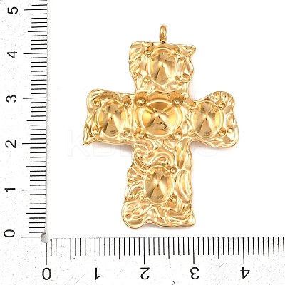 304 Stainless Steel Micro Pave Cubic Zirconia Pendants STAS-P421-02G-A-1