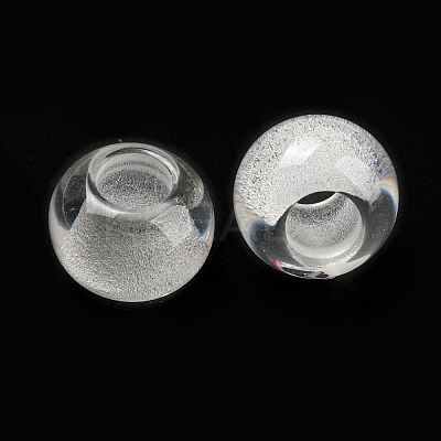 Transparent Resin European Beads RESI-D070-01-1