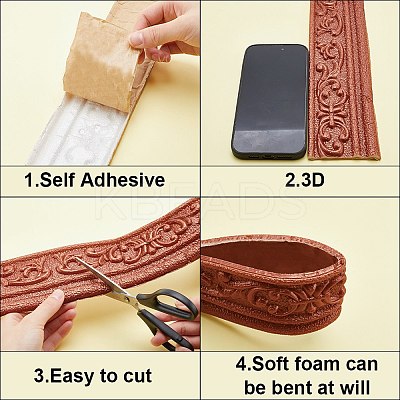 Self-Adhesive XPE Grain Contact Paper DIY-CP0011-17F-1