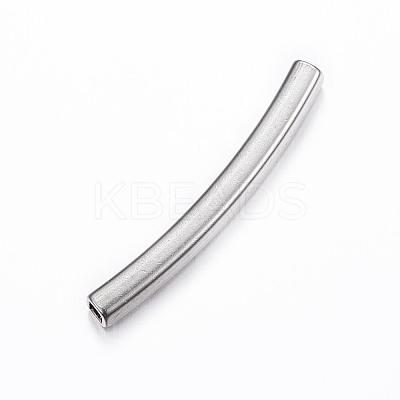 Tarnish Resistant 304 Stainless Steel Tube Beads STAS-G137-24P-1