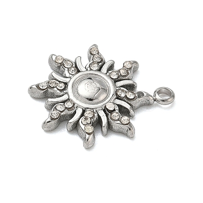 304 Stainless Steel Rhinestone Pendants LS-STAS-I357-03P-1
