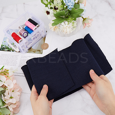 Polyester Ribbing Fabric for Cuffs DIY-WH0430-351D-1