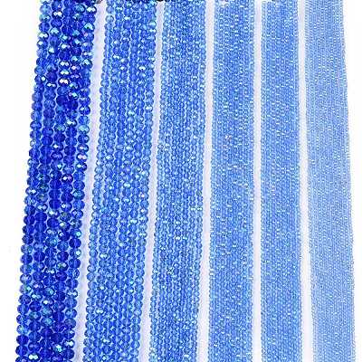 Electroplate Glass Beads Strands EGLA-A044-T2mm-L14-1