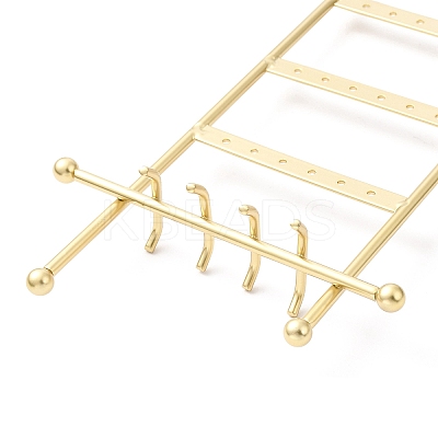 24-Hole Iron Jewelry Display Stands ODIS-F001-06G-1