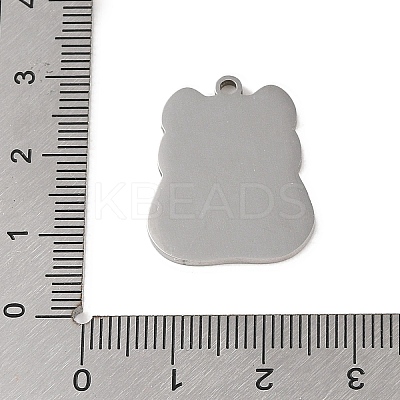Non-Tarnish 201 Stainless Steel Pendants STAS-C095-29P-1