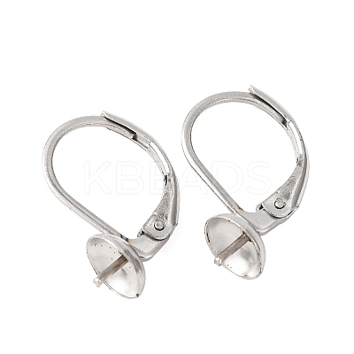 304 Stainless Steel Leverback Earring Findings STAS-G385-04P-1