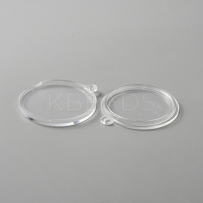 Transparent Acrylic Big Pendants FIND-WH0120-62-1