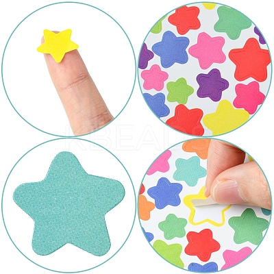 4 Bags Star Pattern DIY Paper Picture Stickers AJEW-FS0001-16-1