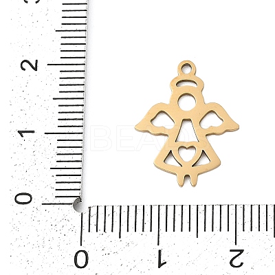 201 Stainless Steel Pendants STAS-F316-07G-1