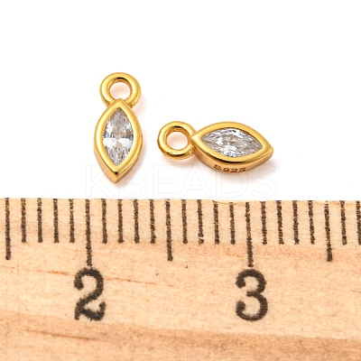 Real 18K Gold Plated 925 Sterling Silver Charms STER-K176-03B-G-1