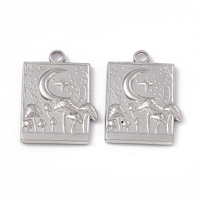 Non-Tarnish 304 Stainless Steel Bigs Pendants STAS-B031-16P-1