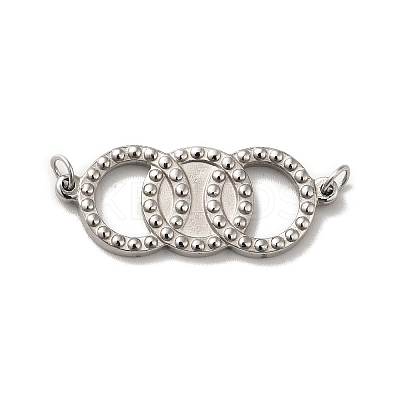 Tarnish Resistant 304 Stainless Steel Connector Charms STAS-M311-18P-1
