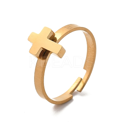 304 Stainless Steel Adjustable Rings for Women RJEW-F169-01G-03-1
