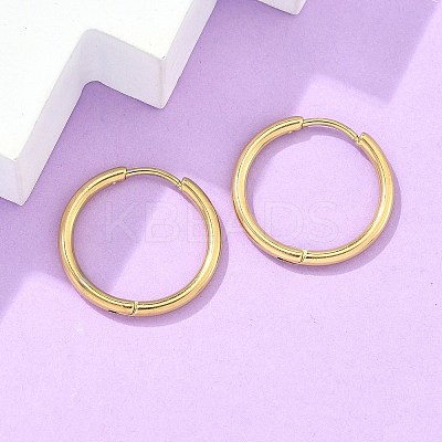 Ion Plating(IP) 304 Stainless Steel Huggie Hoop Earrings LS-EJEW-F111A-20mm-G-1