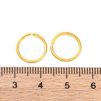 Brass Saw Cut Open Jump Rings KK-G514-01K-G-1